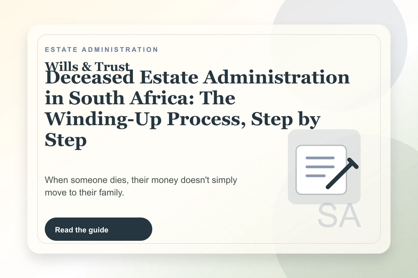 Deceased Estate Administration in South Africa: The Winding-Up Process, Step by Step cover illustration